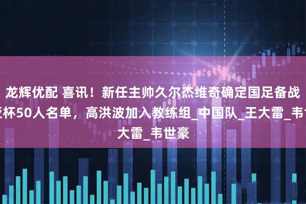 龙辉优配 喜讯！新任主帅久尔杰维奇确定国足备战东亚杯50人名单，高洪波加入教练组_中国队_王大雷_韦世豪