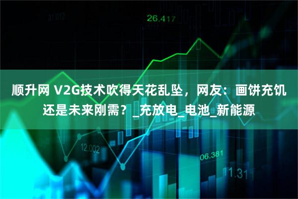 顺升网 V2G技术吹得天花乱坠，网友：画饼充饥还是未来刚需？_充放电_电池_新能源